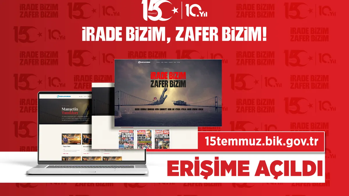 15 Temmuz’un dijital hafızası: “15temmuz.bik.gov.tr” erişime açıldı 15 Temmuz’un dijital hafızası: “15temmuz.bik.gov.tr” erişime açıldı