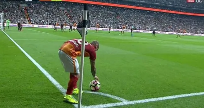 Galatasaray’ın golünden önce korner tartışması