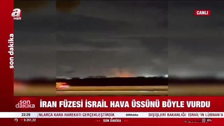 Füze saldırısının en sıcak anları A Haber'de!