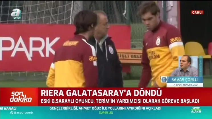 Son dakika: Galatasaray'da Riera teknik ekibe katıldı!