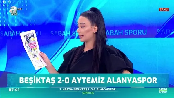 Beşiktaş Yeniden Uçmaya Başladı / A Spor / Sabah Sporu / 07.10.2019