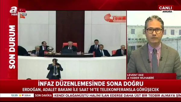 İnfaz düzenlemesinde son doğru! Başkan Erdoğan 14'te telekonferansla görüşecek | Video
