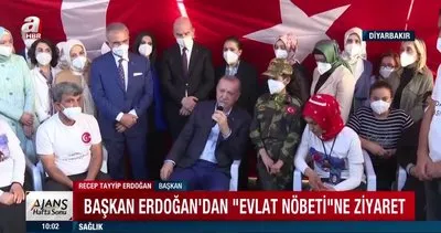 Cumhurbaşkanı Erdoğan’ın evlat nöbetindeki ’Diyarbakır Anneleri’ni ziyaretinden görüntüler