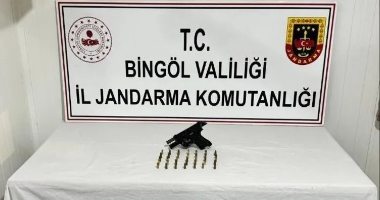 Bingöl’de metamfetamin ve tabanca ele geçirildi