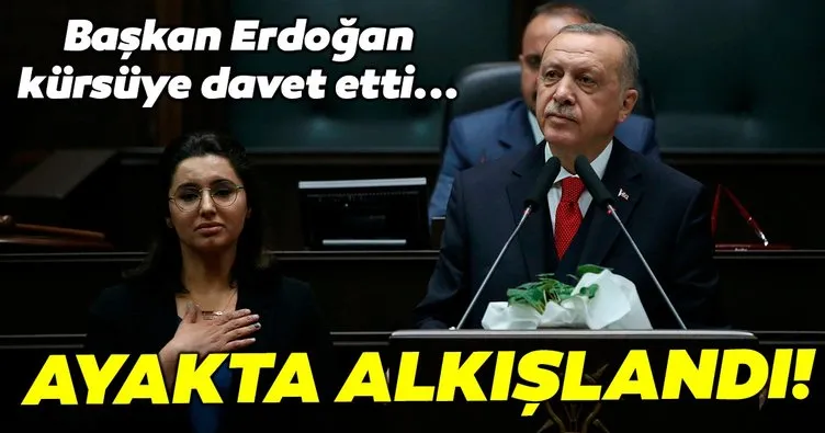 Son dakika: Cumhurbaşkanı Erdoğan, Şehit Mehmet Şirin Demir’in kızını kürsüye davet etti!