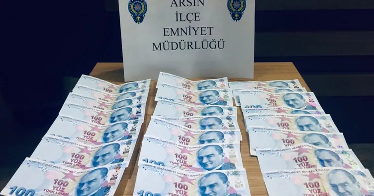 Baba oğluna verdiği sahte para ile yakalandı