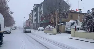 Kars’ta kar yağışı etkili oldu