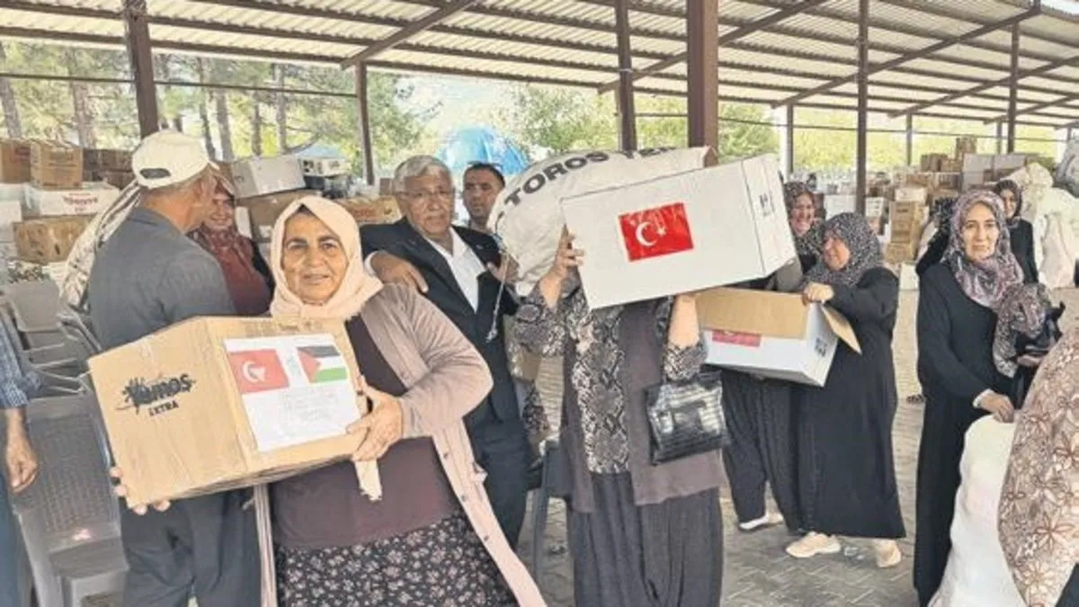 K.Maraş’tan Gazze’ye 3 TIR dolusu yardım K.Maraş’tan Gazze’ye 3 TIR dolusu yardım