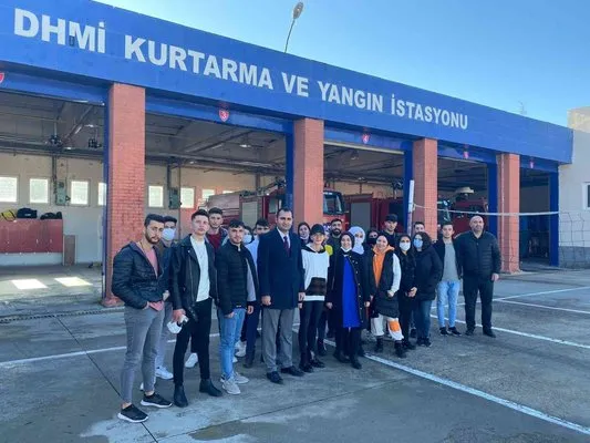 NEVÜ öğrencilerinden DHMİ Kapadokya Hava Limanına Teknik Gezi