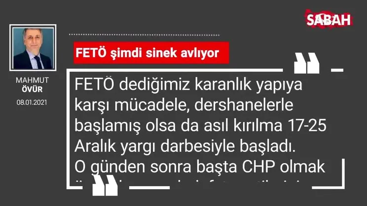 Mahmut Övür 'FETÖ şimdi sinek avlıyor'
