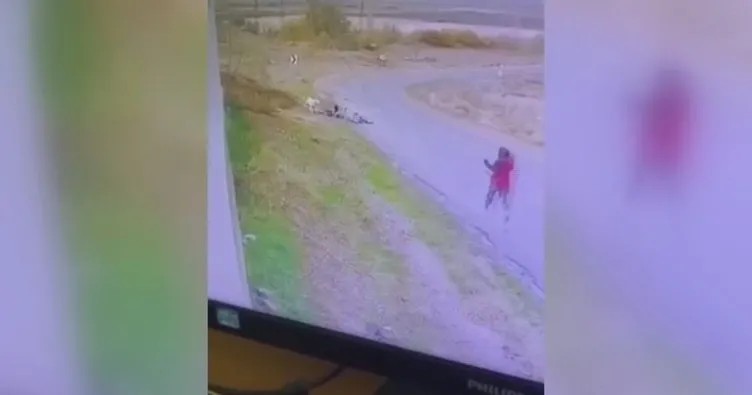 Ankara’da bisiklet süren çocuğa başıboş köpek saldırdı