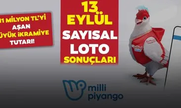 Sayısal Loto sonuçları belli oldu! Milli Piyango İdaresi ile 13 Eylül Çılgın Sayısal Loto sonuçları - MPİ bilet sorgulama ekranı!