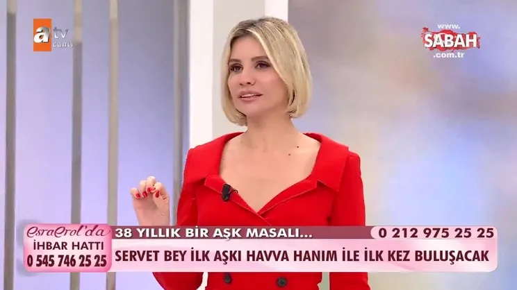 Esra Erol’da 38 yıllık aşk masalında mutlu son! Esra Erol, Servet Bey ve Havva Hanım’ı canlı yayında buluşturdu! | Video