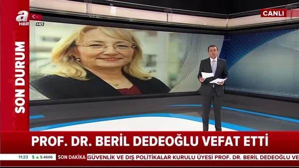 28 Şubat'ta beyin kanaması geçiren Prof. Dr. Beril Dedeoğlu'nun yoğun bakımdaki tedavisine devam ediliyor!