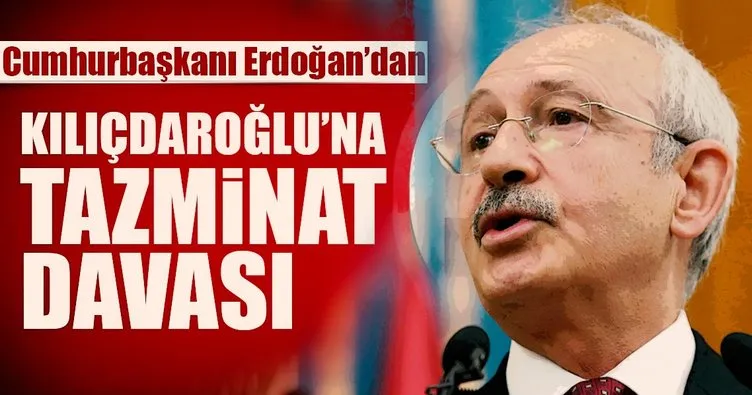 Son dakika: Cumhurbaşkanı Erdoğan’dan Kılıçdaroğlu’na manevi tazminat davası