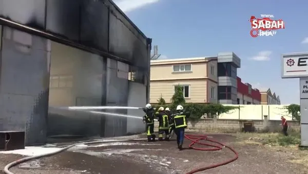 OSB'de yangın. İtfaiye ekipleri yangına müdahale ediyor | Video