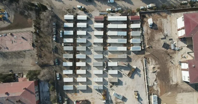 Elbistan’a konteyner kentlerden sonra konteyner çarşı kuruluyor
