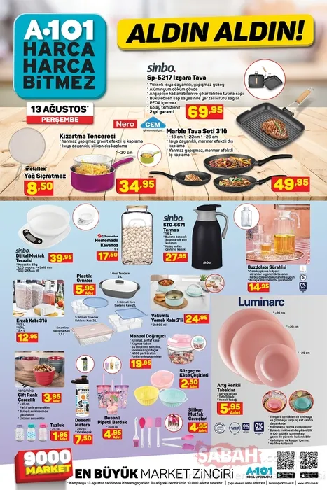 A101 aktüel ürünler kataloğu yayınlandı! Yeni A101 aktüel ürünler listesi