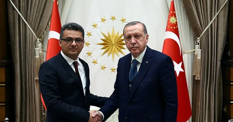 Cumhurbaşkanı Erdoğan KKTC Başbakanı’nı Külliye’de kabul etti