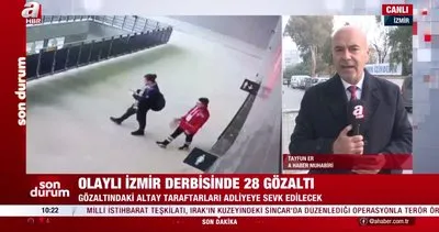 İzmir’deki olaylı derbide bir kişiyi fişekle yaralayan şüphelinin ifadesi ortaya çıktı | Video