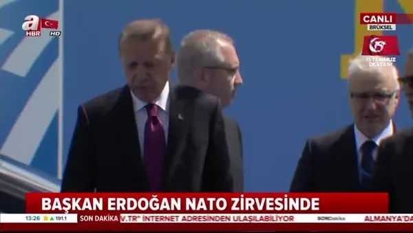 Cumhurbaşkanı Erdoğan NATO Zirvesi için Brüksel'de