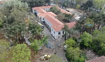 Tarihi Hadımköy askeri hastanesi’nde restorasyon çalışmaları devam ediyor