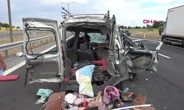 Son dakika: Tekirdağ’da korkunç kaza! Sürücü Ercan Çiçek ile ikizleri öldü!