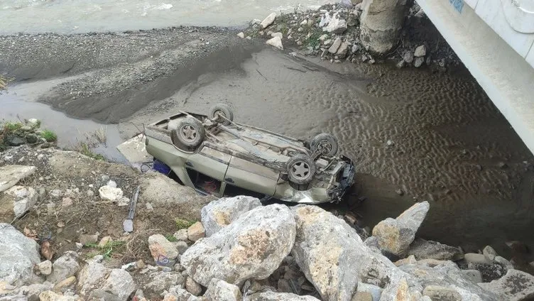 Kastamonu’da feci kaza! Otomobil 3 metreden uçtu: 3 yaralı!