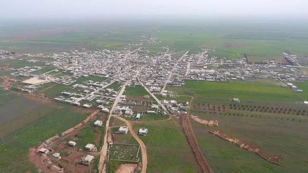 Teröristlerden arındırılan Tel Rıfat havadan işte böyle görüntülendi