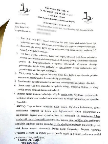 SON DAKİKA... İzmir'de Rızabey ve Doğanlar Apartmanı'nda rapor skandalı! Belediye bildiği halde Bakanlığa bildirmemiş