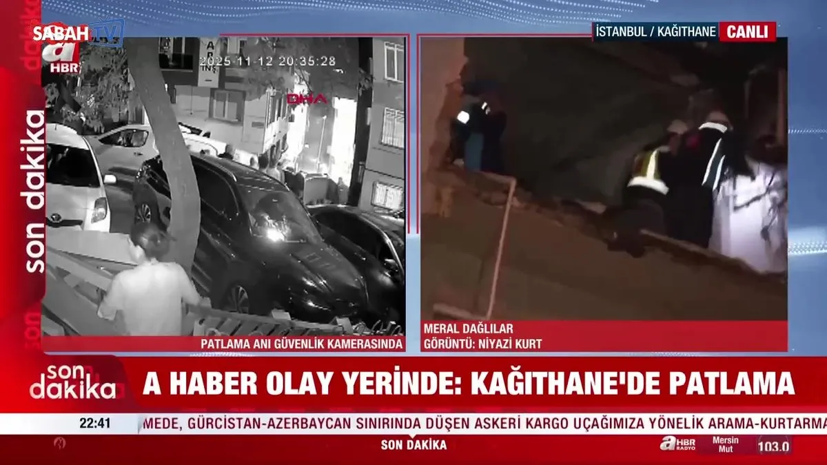 Kağıthane’de binada patlama! videosunu izle