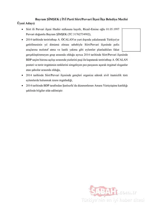 İşte İyi Parti'nin 31 Mart seçimleri aday listesindeki PKK'lılar!