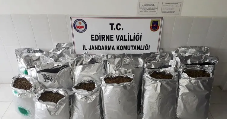 Edirne’de milyonluk uyuşturucu operasyonu