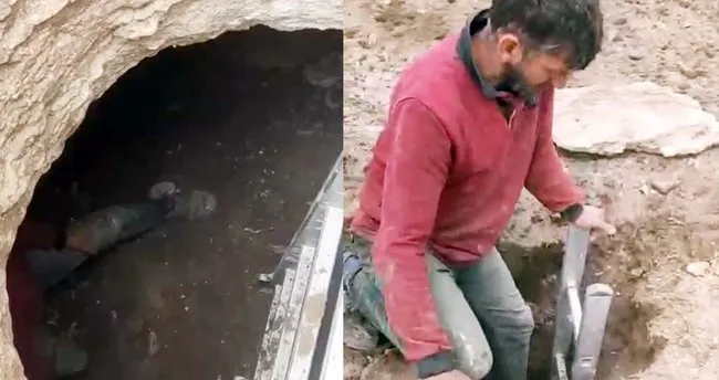 Yozgat’ta pulluk taşa takıldı altından dev çukur çıktı!
