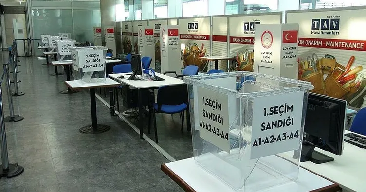 Gurbetçiler için sandıklar kuruldu