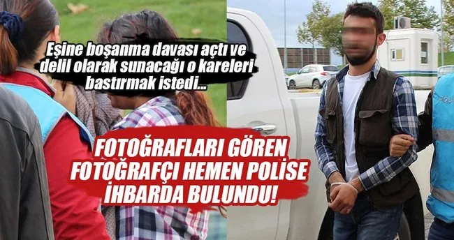 Eşinin PKK’lı olduğunu kanıtlamak için fotoğraf bastırmak isteyince...