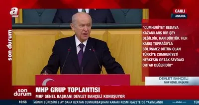 MHP Lideri Bahçeli’den MHP Grup Toplantısı’nda önemli açıklamalar | Video