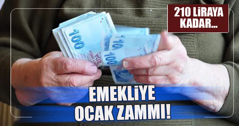 Emekliye ocak ayı zammı