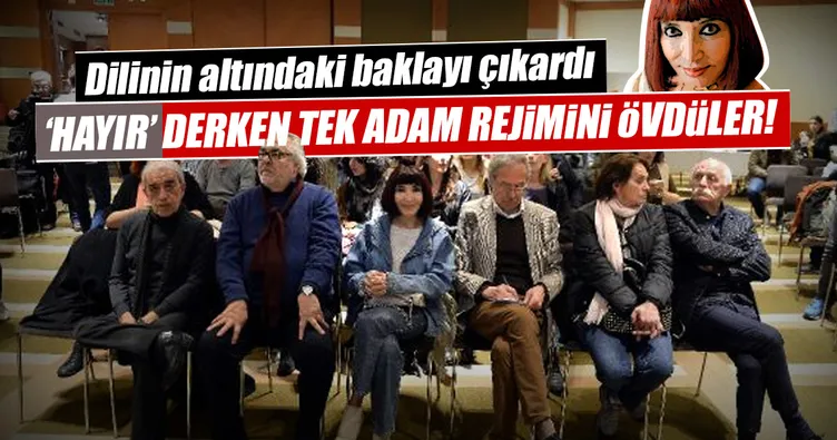 Hayır derken tek adam rejimini övdüler