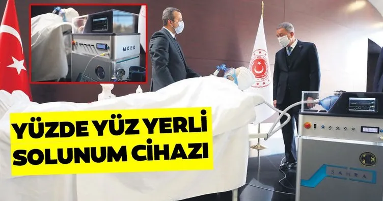 Yüzde yüz yerli solunum cihazı