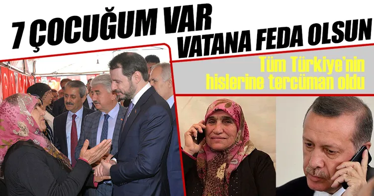‘7 evladım vatana feda olsun’