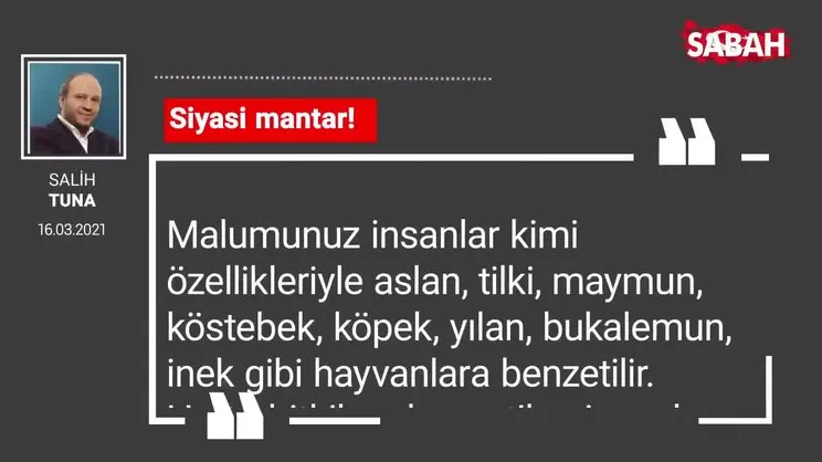 Salih Tuna | Siyasi mantar!