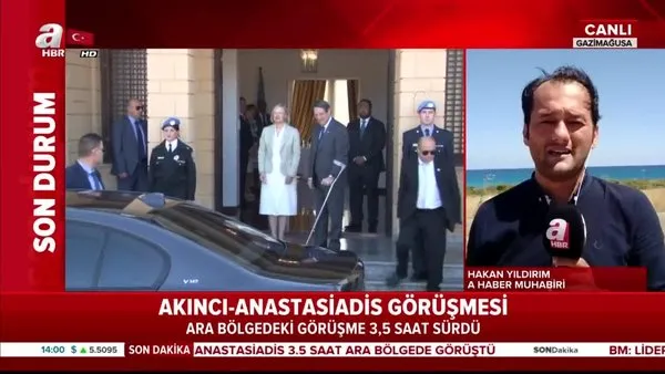 KKTC Cumhurbaşkanı Mustafa Akıncı, Anastasiadis ile görüşme gerçekleştirdi