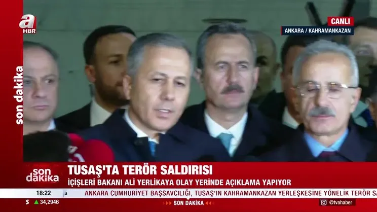 İçişleri Bakanı Yerlikaya'dan TUSAŞ'ta terör saldırısının olduğu noktada açıklama