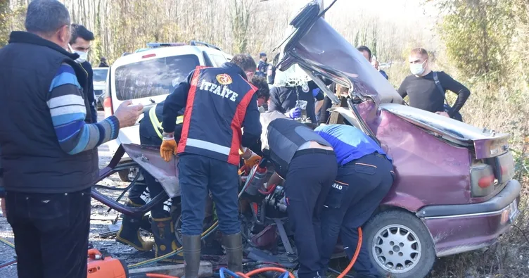 Sinop’ta korkunç kaza: 2 ölü, 3 yaralı