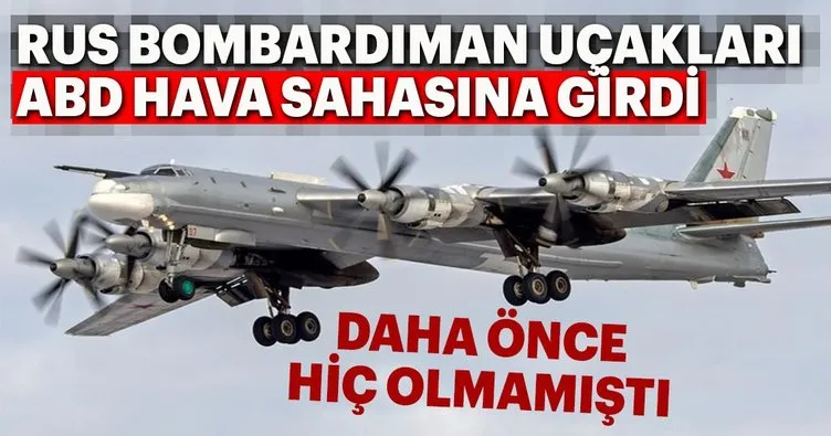 Rus bombardıman uçağını ABD jetleri karşıladı