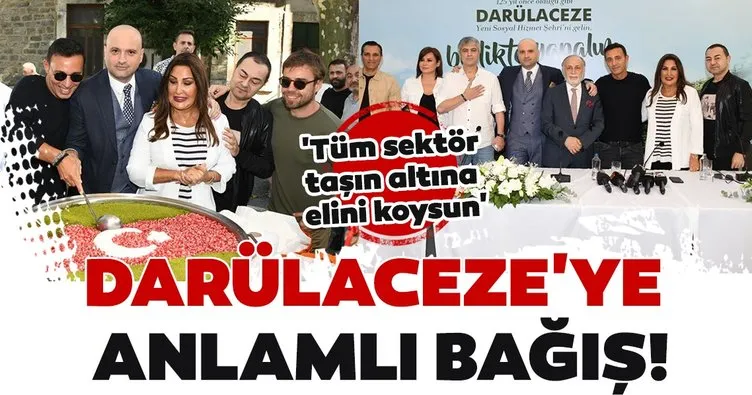 Polat Yağcı 'Tüm sektör taşın altına elini koysun' Darülaceze'ye anlamlı bağış!