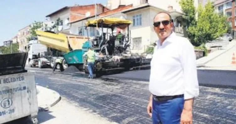 Başkan Duruay asfalt çalışmalarını denetledi