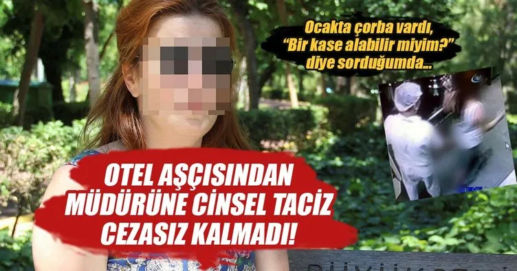 Müdüre elle tacize 2 yıl hapis!