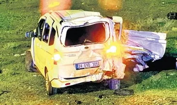 Şarampole yuvarlanan araç can aldı